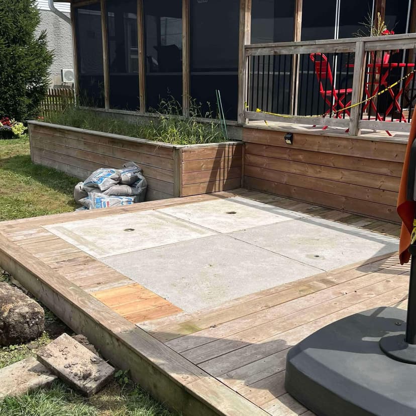 Concrete spa slab